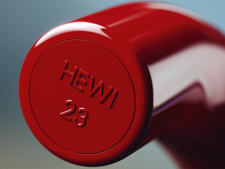 Poignée de porte HEWI Béquille de porte en couleur rouge rubis