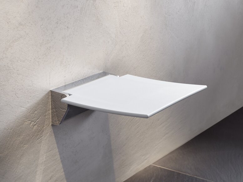 Siège de douche HEWI Siège de douche en chrome