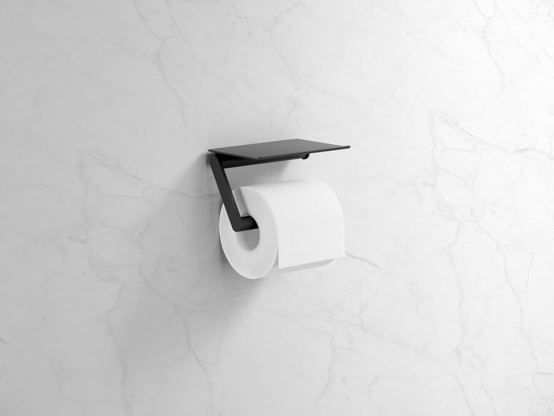 Distributeur de papier toilette HEWI en noir Distributeur de papier toilette de couleur noire