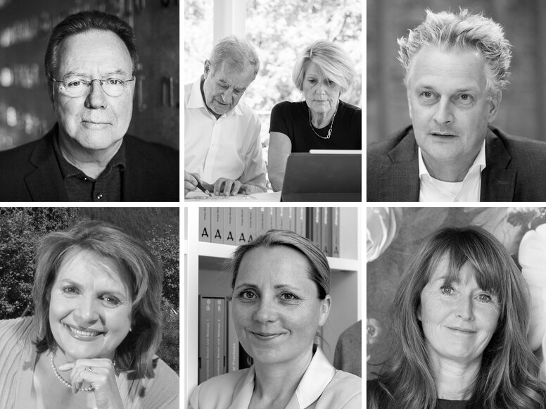 Experts Collage de photos de Thomas Bade, Christine Nickl-Weller, Hans Nick, Boris Schade-Bünsow, Kornelia Grundmann, Natascha Meuser et Oona Horx-Strathern