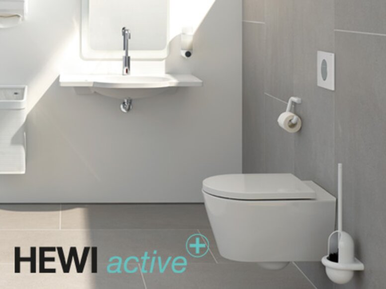 Salle de bain HEWI active Lavabo et WC HEWI Active+