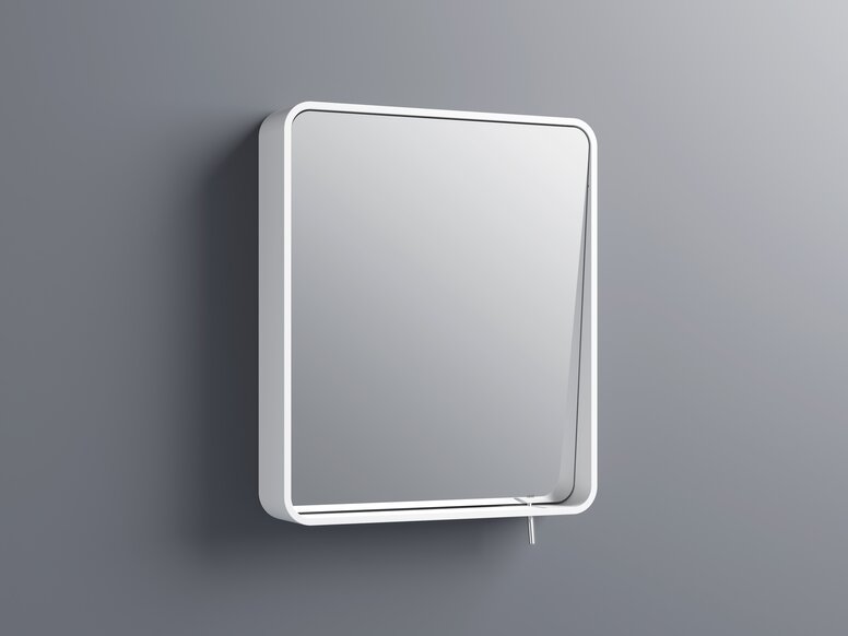 Miroir basculant HEWI blanc miroir basculant de couleur blanche
