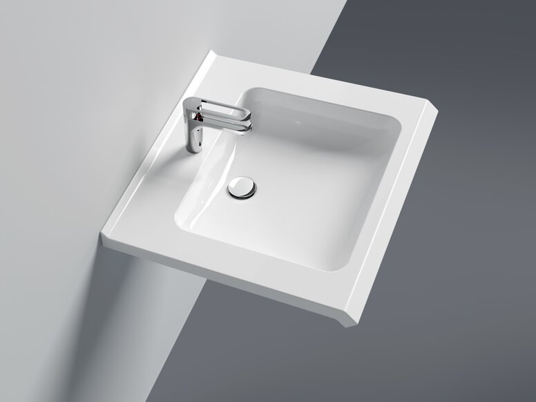 Lavabo HEWI lavabo avec robinetterie monocommande en chrome